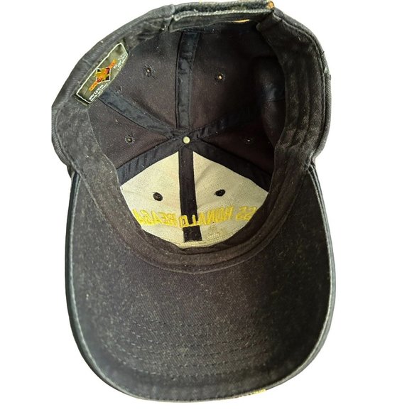 USS RONALD REAGAN CVN-76 NAVY SHIP Eagle Crest HAT CAP Strap Back Blue - Picture 6 of 7